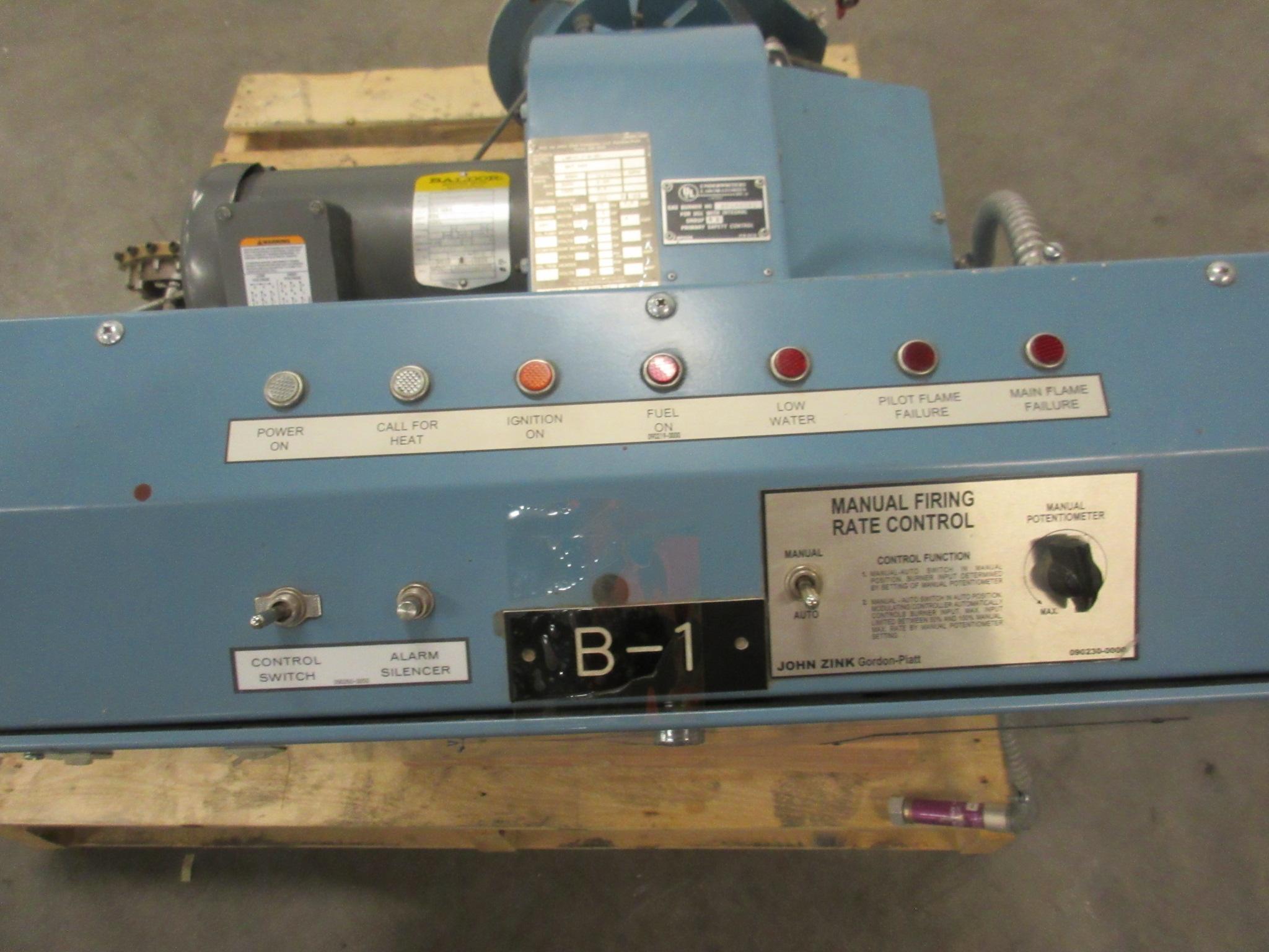 John Zink, Gordon Platt LNR10.1G30 Boiler Burner Natural Gas T100733