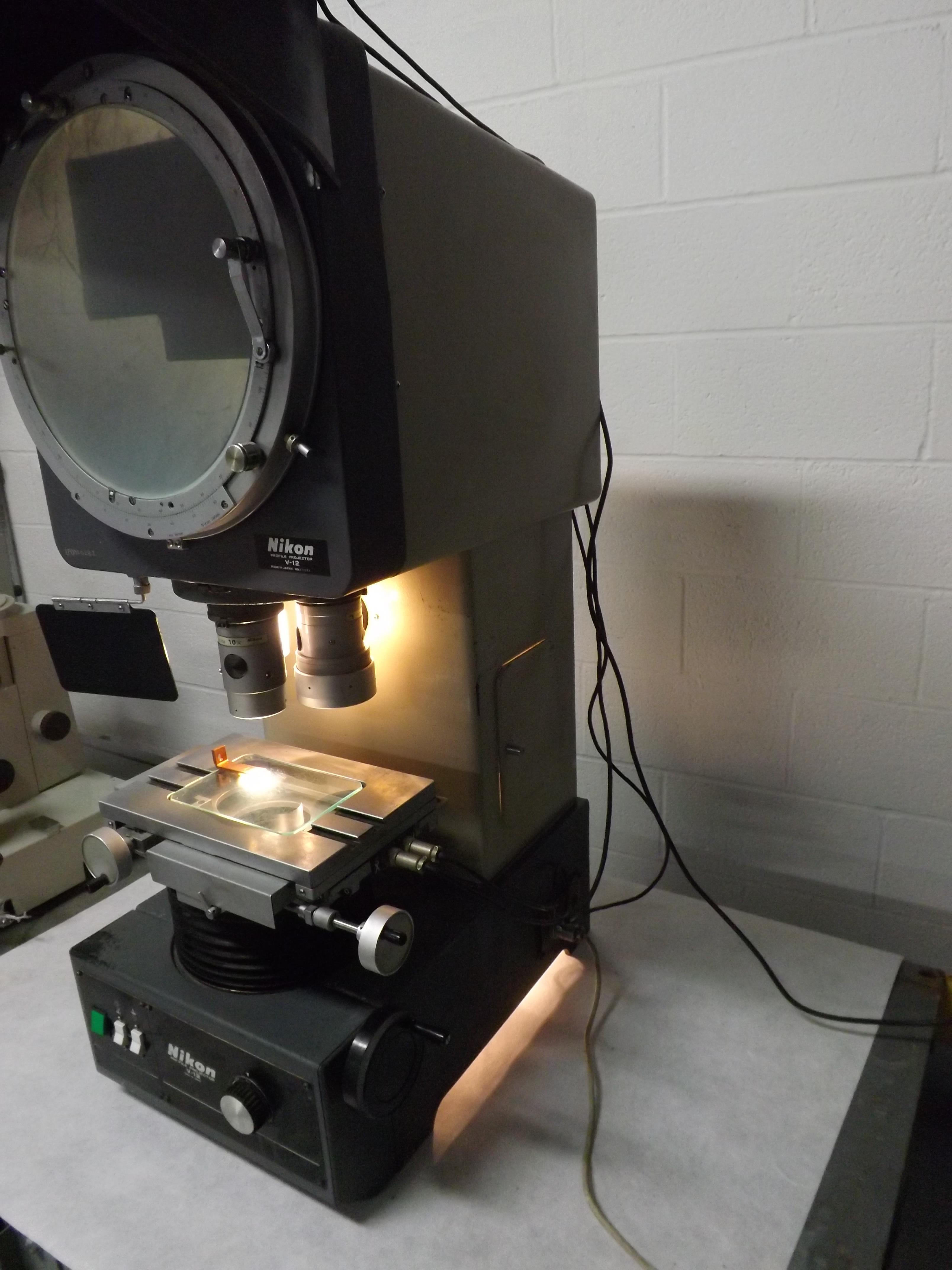 Nikon V12 Optical Comparator Profile Projector Digital T38502 eBay
