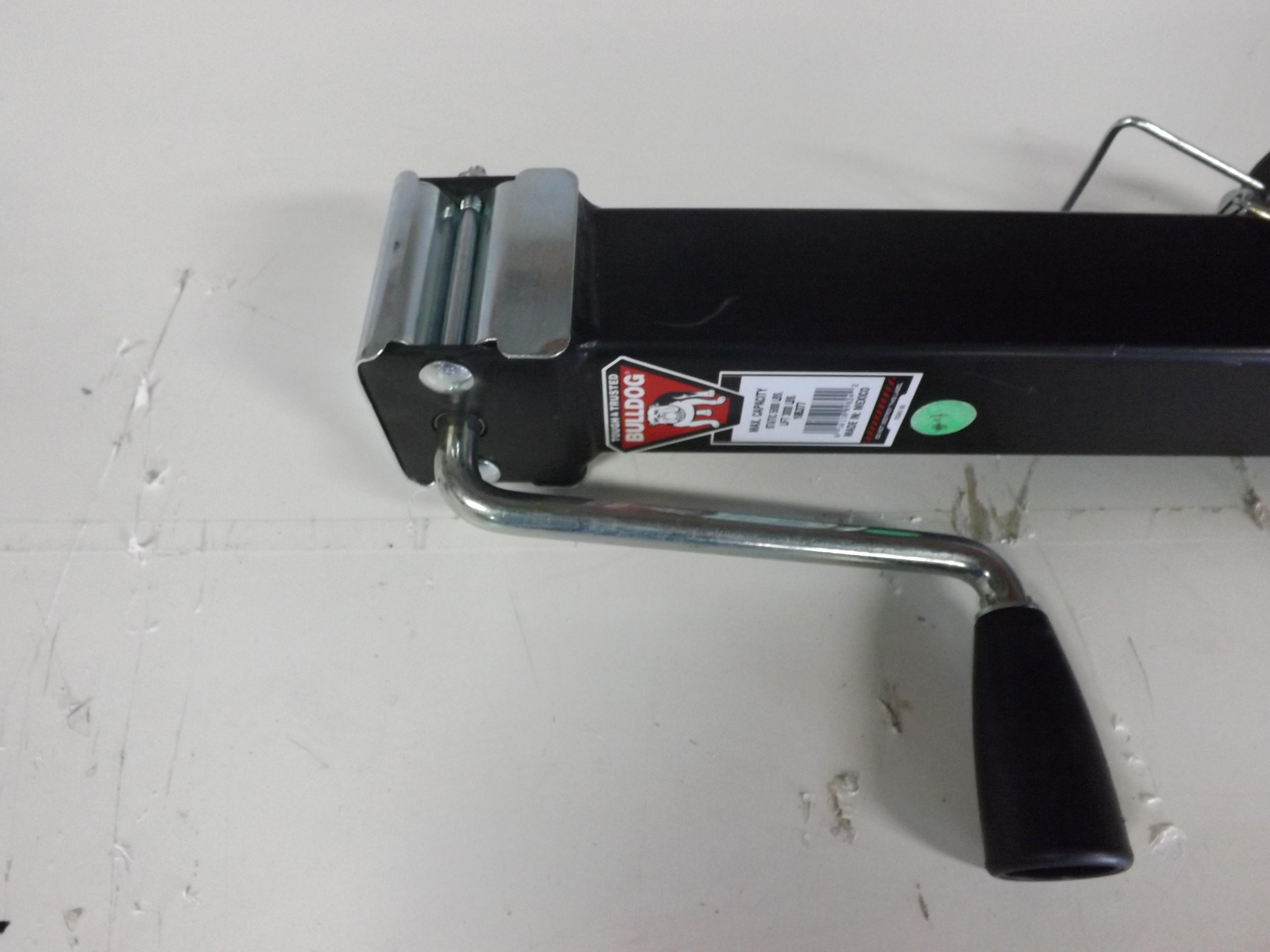 Bulldog F3343, 195377 Sidewind Handle Tubular Swivel Trailer Jack 8000