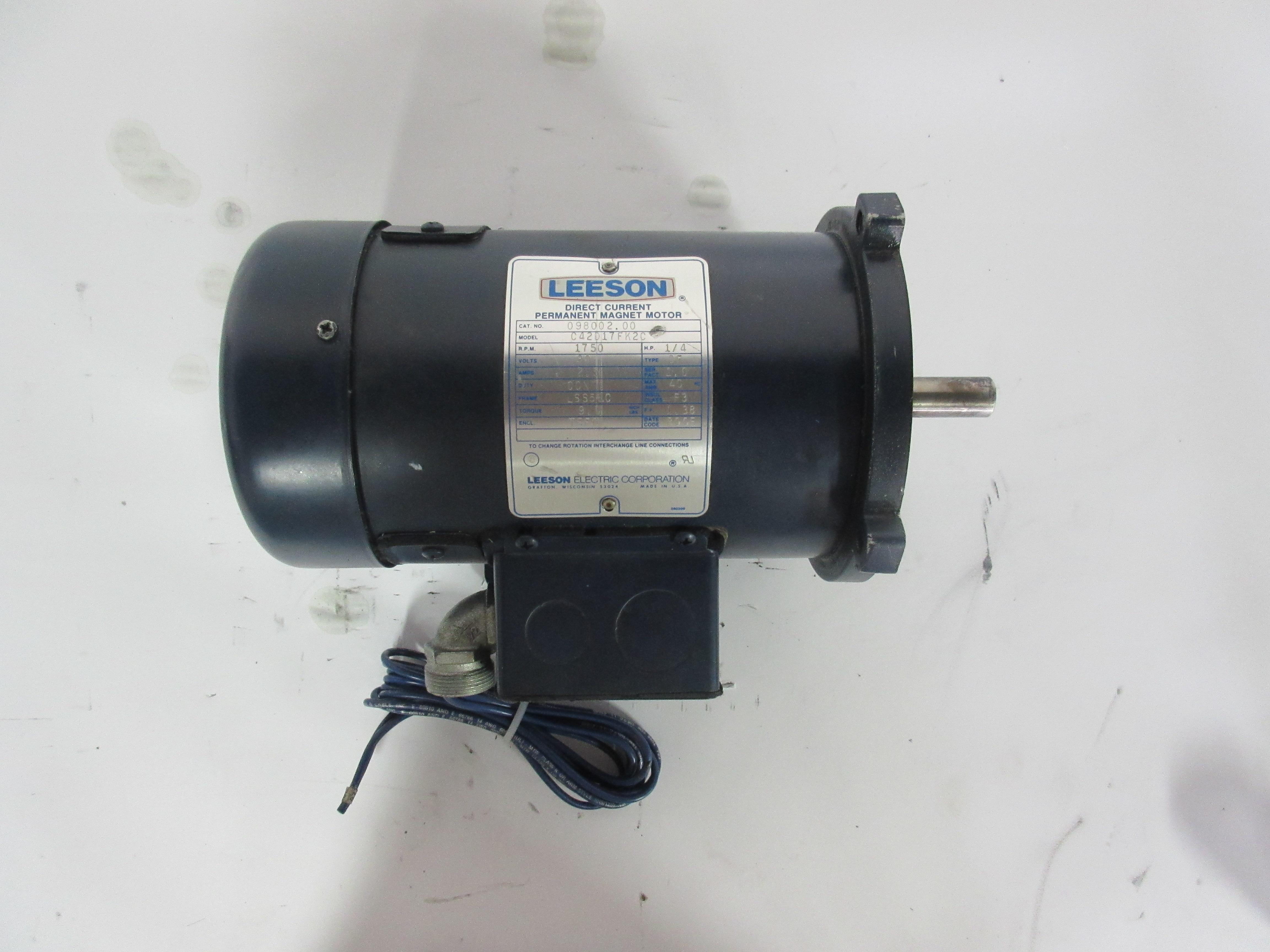 Leeson C42D17FK2C Direct Current Permanent Motor T51873 eBay